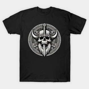 Odin's Celtic Skull. T-Shirt